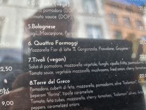 Vegan option at Casa Di Kaspi in Bruges