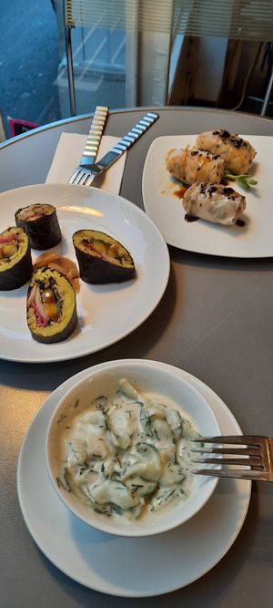  at Aux Deux Portes Cafe in Geneva