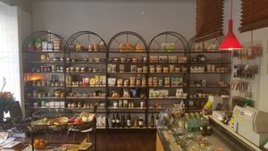 Inside at Aux Deux Portes Cafe in Geneva