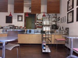 Interior at Aux Deux Portes Cafe in Geneva