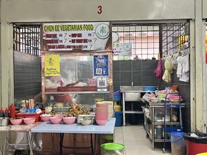 Stall in the food centre   at Chen Ee Vegetarian Food 正一素食 in Ipoh