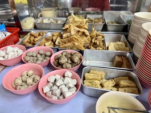 Mock meats and bits to choose from   at Chen Ee Vegetarian Food 正一素食 in Ipoh