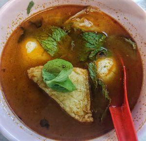 Tom yam Yong Tau Foo at Chen Ee Vegetarian Food 正一素食 in Ipoh