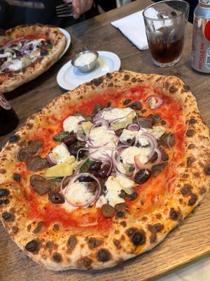 This was the 'Pizza Love' option ❤️ at Pizza Pilgrims - Shoreditch in East London