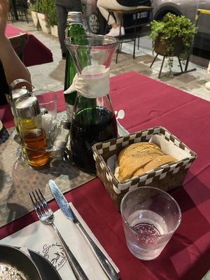 Bread and wine! at Zonja Gjene in Berat