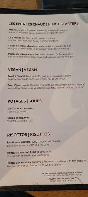  at La Table de Montreux in Montreux