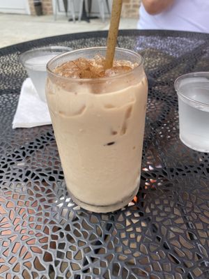 Iced Chai Latte with Oatmilk  at Three Birds Cafe in Winter Garden