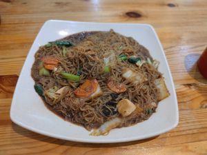Noodles at Restoran Guan Ming Vege in Kuala Lumpur