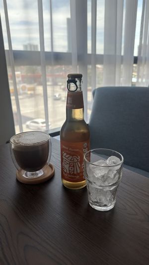 Signature coffee n coolberg  at Veggie Story Cafe in Johor Bahru