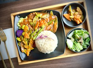 Sambal 4 Veggies  at Veggie Story Cafe in Johor Bahru