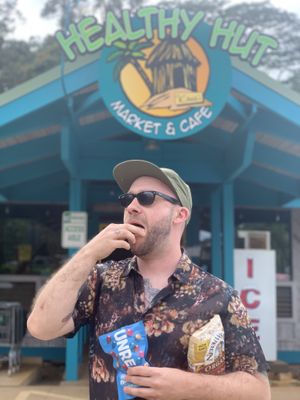Vegan snack attack avoided  at Healthy Hut in Kilauea