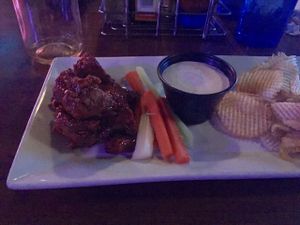 Seitan wings were delicious  at The Sinking Ship in Indianapolis