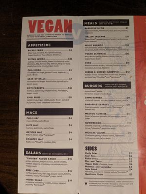 This is the menu. :) at The Sinking Ship in Indianapolis