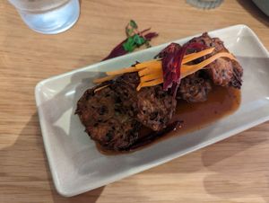 Daikon fritters at Khu Khu Milford in Milford