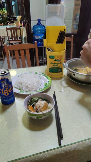 Mushroom hotpot at Quán Chay Trường Lâm in Hoi An