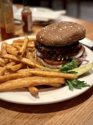 Quinoa and Black Bean Veggie Burger   at The Kettle in Manhattan Beach