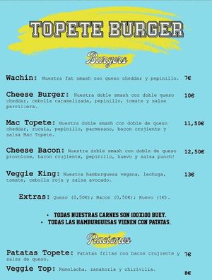 Hamburguesa vegana at Topete in Guernica