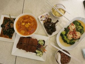 Tzechar  at Vegetarian Express Cafe in Northeast Singapore