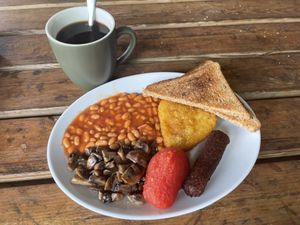 This is the small breakfast    at The Hungry Stag Cafe in Bury St Edmunds