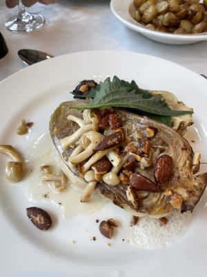 Pointed cabbage with miso sauce  at Hotel de Goudfazant in Amsterdam