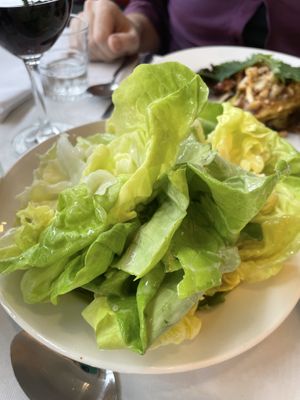 Green salad  at Hotel de Goudfazant in Amsterdam