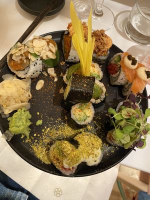 Chef’s choice rolls   at Bloom Sushi Botanique in Quebec