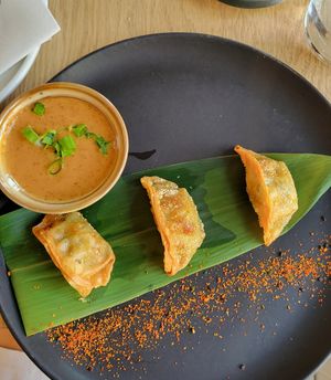 Gyozas at Bloom Sushi Botanique in Quebec