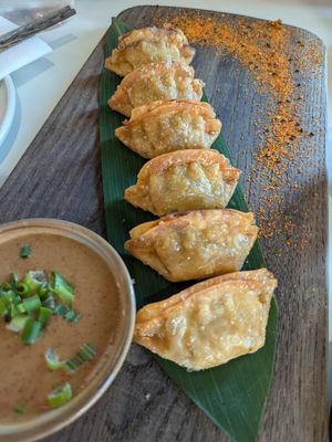 Dumplings at Bloom Sushi Botanique in Quebec