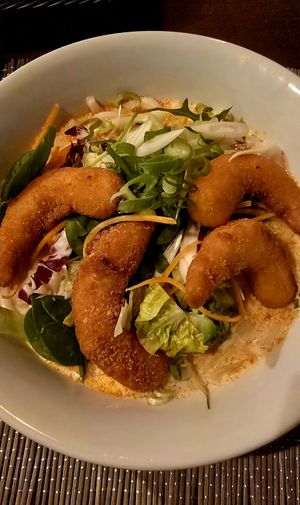 Udon noodles with vegan shrimps at Maman in Berlin