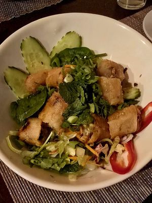 Vitality noodles with springrolls at Maman in Berlin