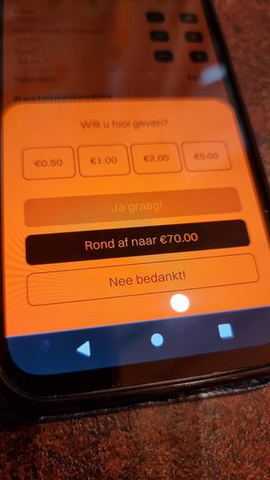 Give a tip before having had any food? Very weird at OhMA Gent in Ghent