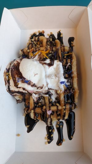 Waffle to go at OhMA Gent in Ghent