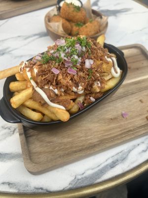 Loaded fries   at OhMA Gent in Ghent