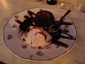 Excellent pudding at OhMA Gent in Ghent