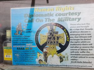 Little bit of International Humanitarian Law for yourself at Mama Fiyah Kitchen in Portland