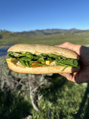 Gardiner sandwich - good for a picnic in Yellowstone.   at Local Advice - Maybe closed in Gardiner