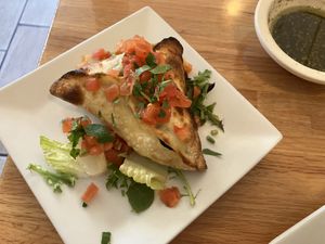 Mini spinach pie (can be made vegan).   at Nicholas Restaurant in Gresham