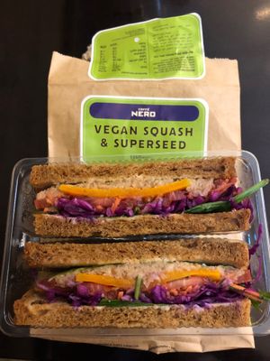 Squash sandwich  at Caffe Nero - Marina Mall in Dubai
