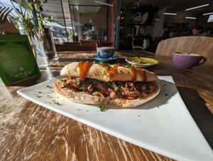 Jackfruit panini at 103 the Store in Roxburgh