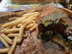 Falafel Burger at Sphinx in Swinoujscie