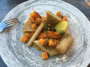 Main dish  at Auberge du Moulin in Saint-sorlin-en-valloire