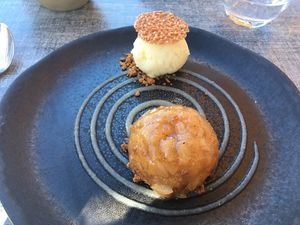 Dessert  at Auberge du Moulin in Saint-sorlin-en-valloire