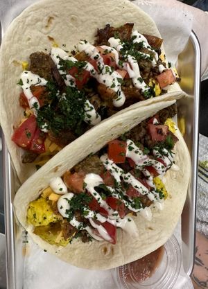 Breakfast tacos at Brunch Box in Springfield