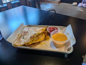 Cheesy quesedilla at Brunch Box in Springfield