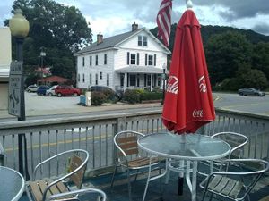 View from patio at Tricky Fish in Charleston