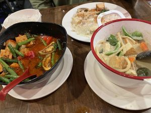 Red and green curryy  at Tuk Tuk Thai in Tucson