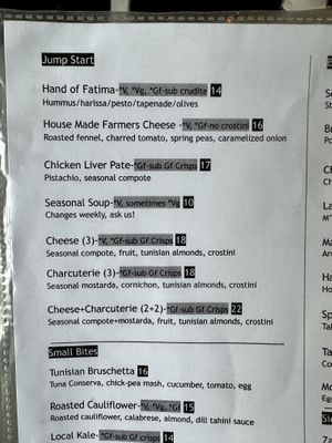 Menu  at Barsha in Hermosa Beach