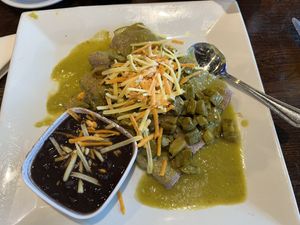 Vegan enchiladas   at San Marcos in Smithfield