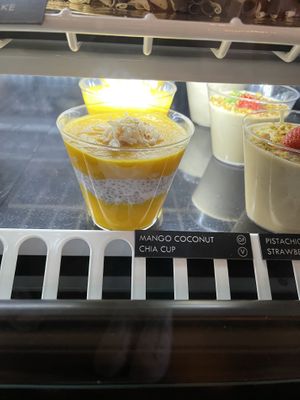 mango chia dessert   at Figaro Dessert Cafe in San Diego