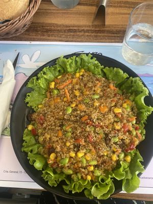 Quinoa con verduras  at O Forcado in Ezaro